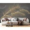 Fototapet fara imbinari Luxury Feather Gold