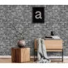 Tapet caramida rustic lavabil, negru, gri, imitations2 6318-15