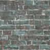 Tapet caramida rustic lavabil, maro, albastru, imitations2 6318-18