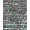 Tapet caramida rustic lavabil, maro, albastru, imitations2 6318-18