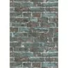 Tapet caramida rustic lavabil, maro, albastru, imitations2 6318-18