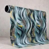 Tapet Autocolant Decorativ model Abstract Turcoaz-Auriu 106 x 300cm TC-99003