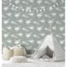 Tapet camera copii cu animale alb, verde, Kids Walls 45801Marburg