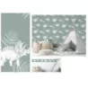 Tapet camera copii cu animale alb, verde, Kids Walls 45801Marburg