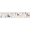 Tapet camera copii, bordura decor, unicorni, Kids Walls 45822 Marburg