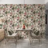 Tapet floral cu flori colorate 47461