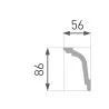 Bagheta decorativa Polistiren E-33