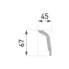 Bagheta decorativa Polistiren E-35