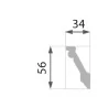 Bagheta decorativa Polistiren cu model B-5