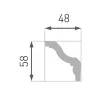 Bagheta decorativa Polistiren cu model B-8
