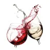 Fototapet Rotund cu pahare de Vin 8951