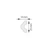Brau decorativ din Poliuretan DW02D