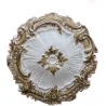 Rozeta decorativa auriu alb R-7
