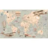 Fototapet fara imbinari World Fly Map - Camera Copilului