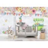 Fototapet fara imbinari Watercolor Animals Fantasy