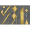 Fototapet fara imbinari Golden Abstract Lines