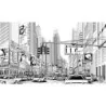Fototapet fara imbinari Drawing City