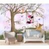 Fototapet fara imbinari Sweet Dream Friends on Pink