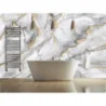 Fototapet fara imbinari Fluid Art Gold And Gray