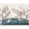 Fototapet fara imbinari textura canvas Mural Leaf Shadow