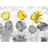 Fototapet fara imbinari Dream Tropical Leaves Gold