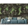 Fototapet fara imbinari Dream Dark Amazon Leaves