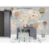 Fototapet fara imbinari Dream Conquering The World In Balloons