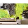 Fototapet fara imbinari Dream Black-Green Transfusion