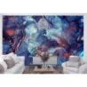 Fototapet fara imbinari Dream Galaxy Fluid Art Gold