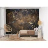 Fototapet fara imbinari Dream Black Galaxy Fluid Art