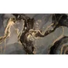 Fototapet fara imbinari Dream Darkened Golden Fluid Art