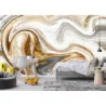 Fototapet fara imbinari Dream Golden Liquid Art