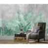 Fototapet fara imbinari The Misty Tropical Leaves