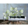 Fototapet fara imbinari Beautiful Painted Flowering Leaves