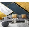 Fototapet fara imbinari Geometric Golden Mood