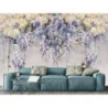 Fototapet fara imbinari Beautiful Watercolor Lilac Branches