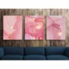 Tablou Rose Pink Liquid Watercolor 3xL60xH100cm