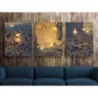 Tablou Stormy Golden Clouds 3xL60xH100cm