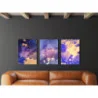 Tablou Galaxy 3xL60xH100cm
