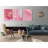 Tablou Pink Coral 3xL60xH100cm