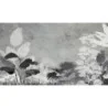 Fototapet fara imbinari Black And White Tropical Leaves