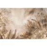 Fototapet fara imbinari Tropical Leaves Ocher