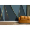 Fototapet fara imbinari Blue Metallic Background