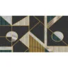 Fototapet fara imbinari Geometry In Black And Gold Tones