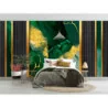 Fototapet fara imbinari Emerald With Gold Glitter