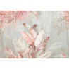Fototapet fara imbinari Pink Exotic Leaves