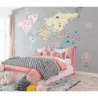 Fototapet fara imbinari Gray Map