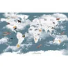 Fototapet fara imbinari Children's Map In The Clouds
