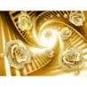 Fototapet fara imbinari Gold flowers