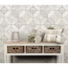 Tapet faianta retro lavabil, bej, gri, imitations2 6315-02